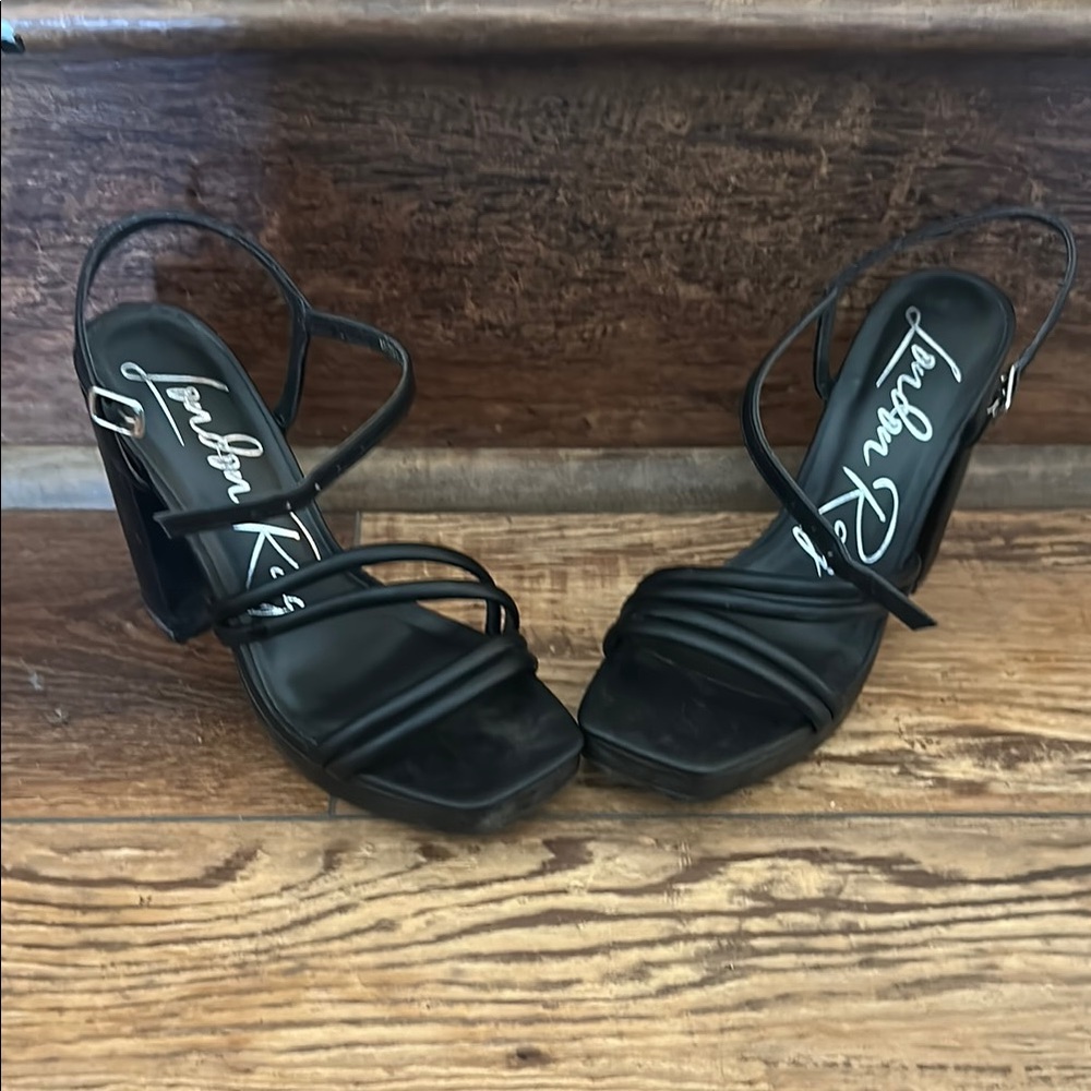 Black Strappy Women's Sandals